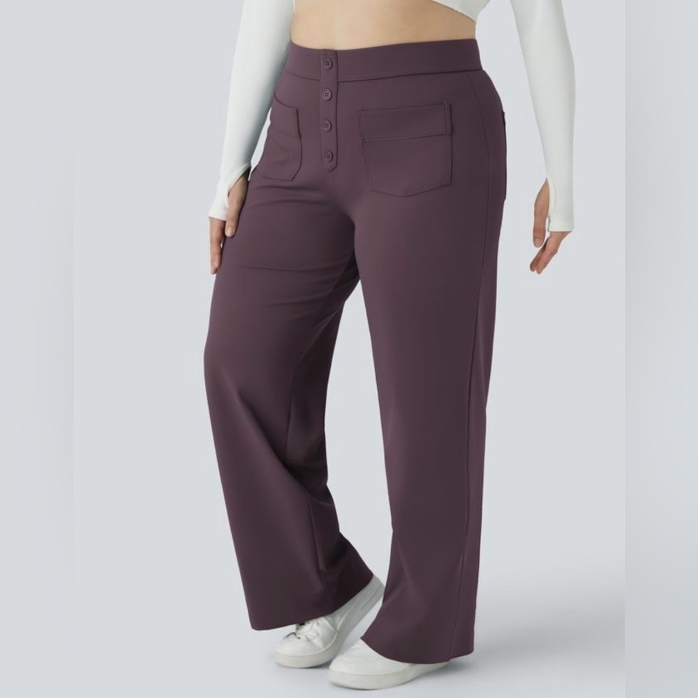 NWT Halara DayStretch High Waisted Pockets Straight
Leg Casual Pants - Picture 3 of 9